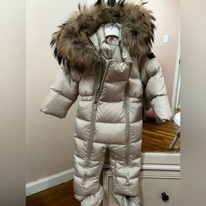 Il Gufo, Cream SnowSuit, 12M